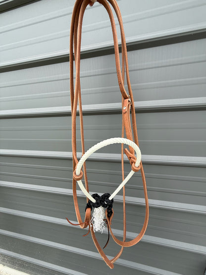 Harness Leather Loping Hackamore Leather Split Reins