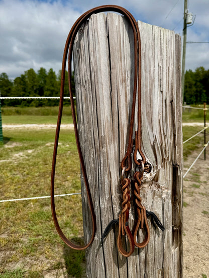 Blood Knot Roping Reins with O-Rings