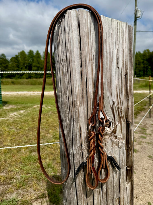 Blood Knot Roping Reins with O-Rings